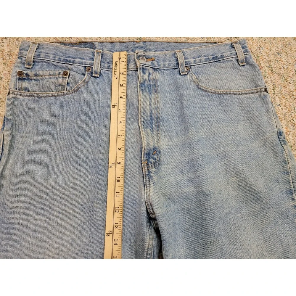 Levis 505 Jeans Mens 38x30 Light Wash Regular Fit‎ Straight Leg Cotton Pants Y2K